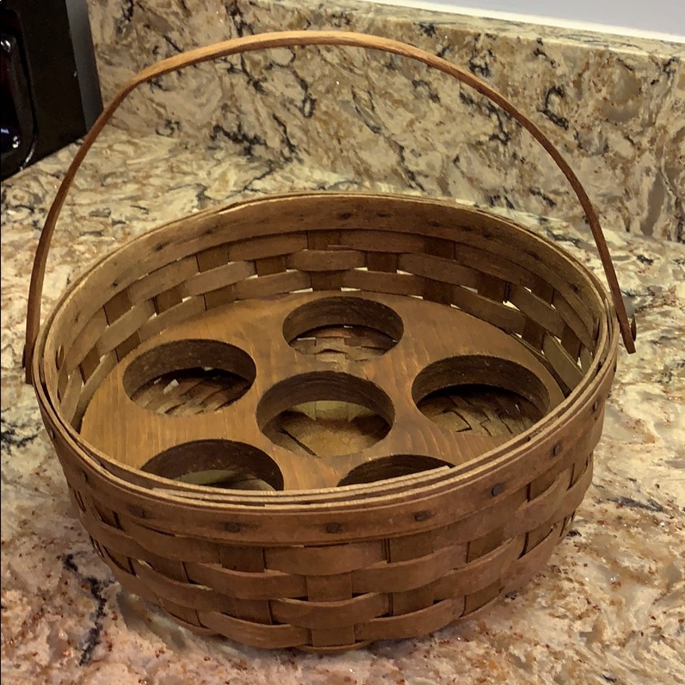 Longaberger Collection 1981 dark stain Basket